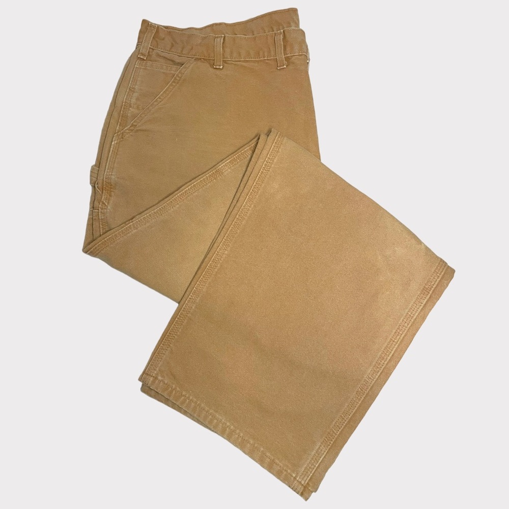 Carhartt - Loose Fit Washed Duck Utility Work Pant - Brown - 44x32 - Picture 3 of 7